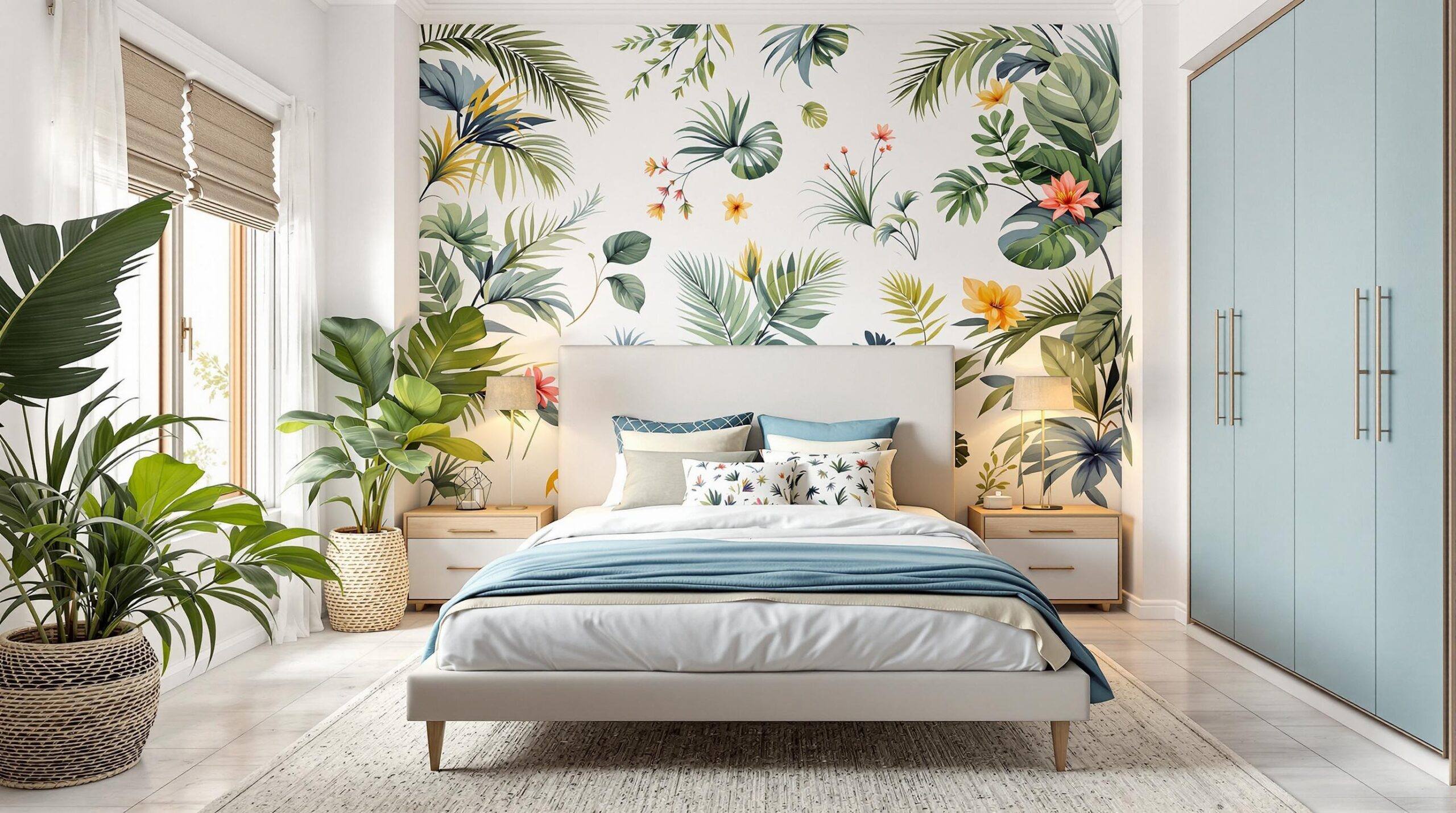 déco chambre ado fille tropical