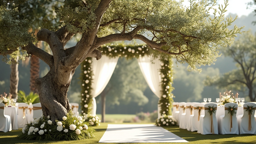 décoration arbre extérieur mariage