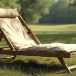 chaise pliante camping vintage