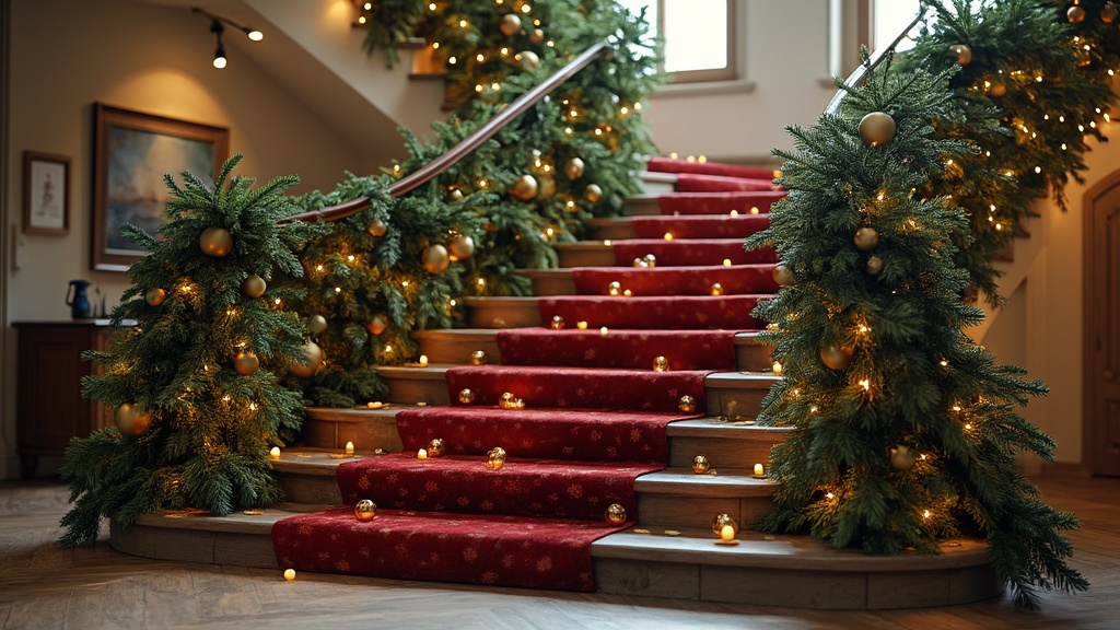 guirlande sapin pour escalier