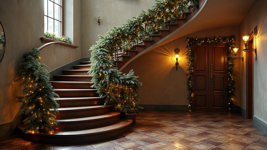 guirlande sapin pour escalier