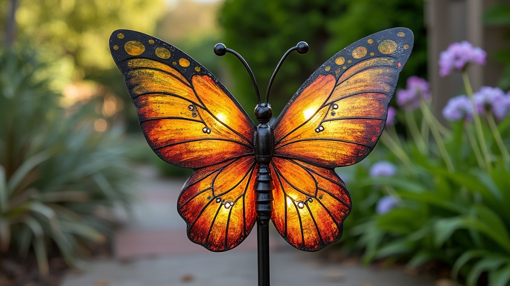 papillon metal pour jardin