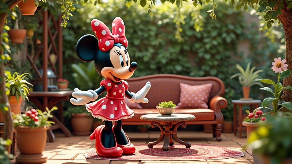 salon de jardin minnie