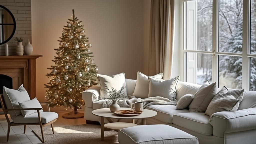 sapin deco blanc et bois