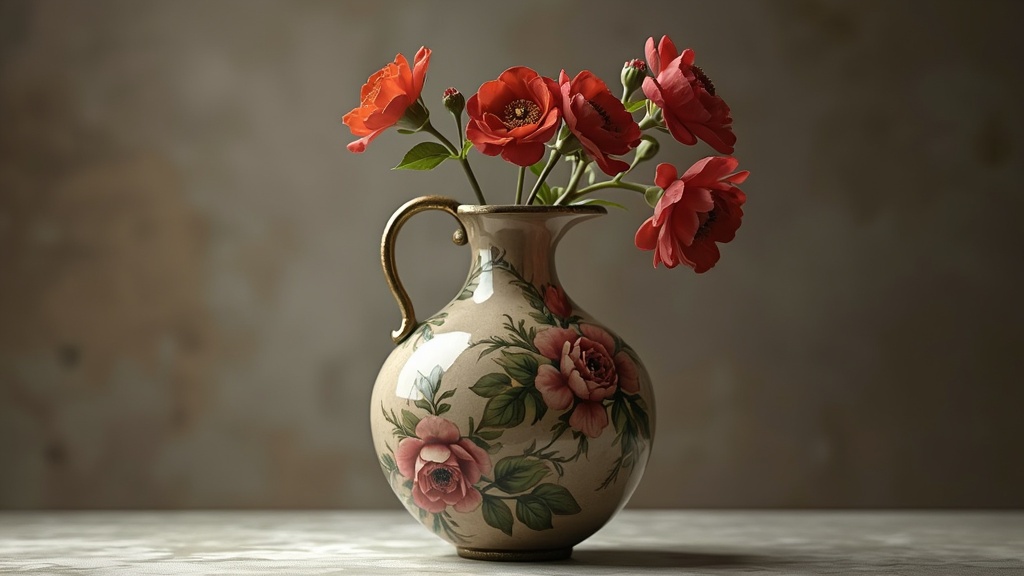 vase dame-jeanne marron