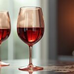 verre a vin rose gold