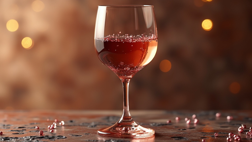 verre a vin rose gold