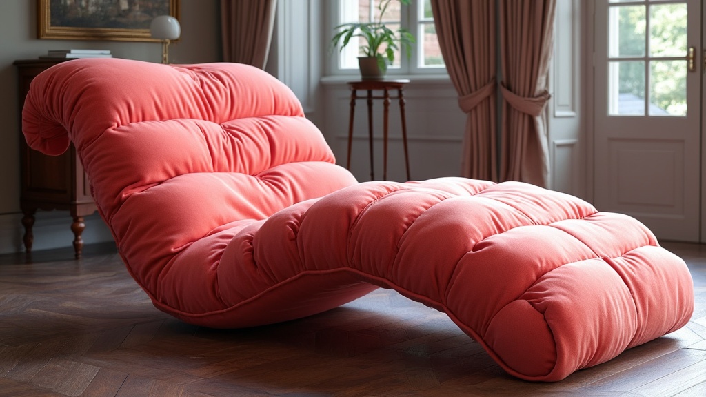 coussin de chaise rose