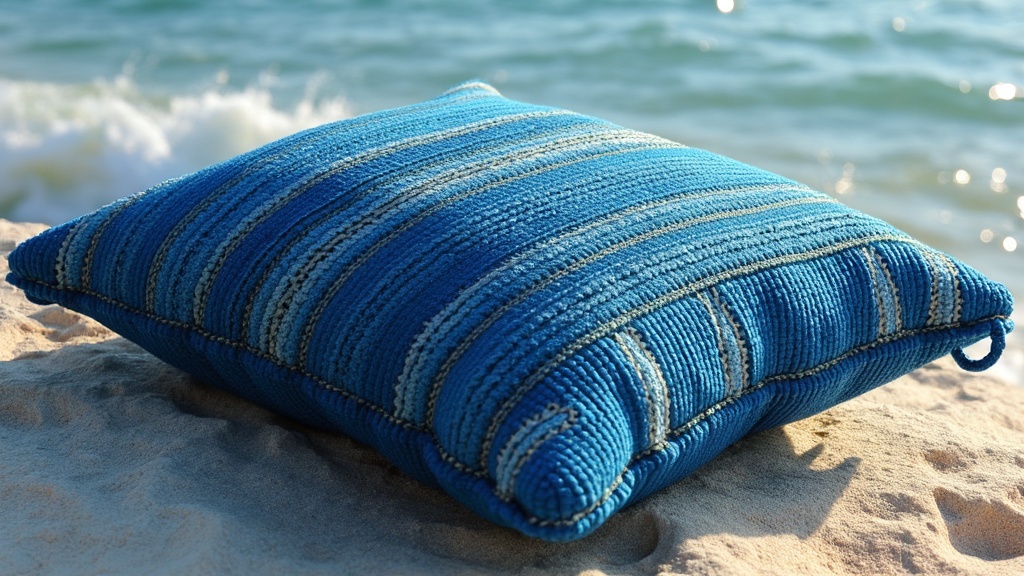 coussin de sol bleu marine