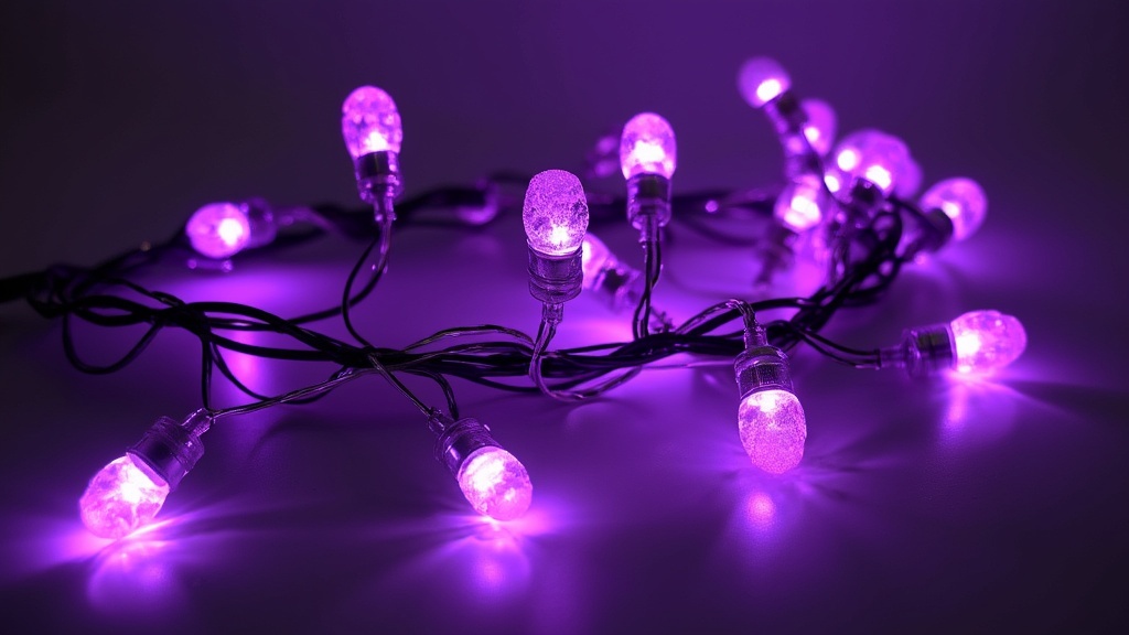 guirlande lumineuse violette led