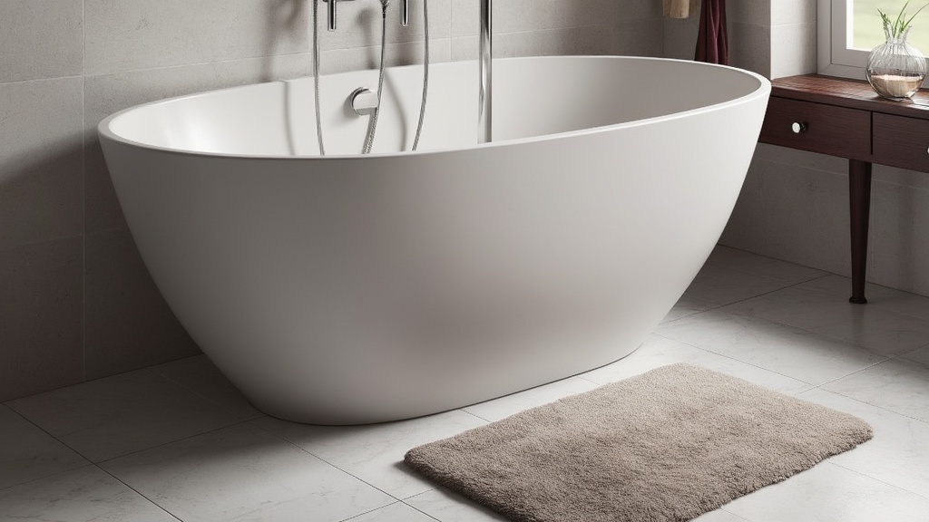 rideau de douche et tapis de bain assortis