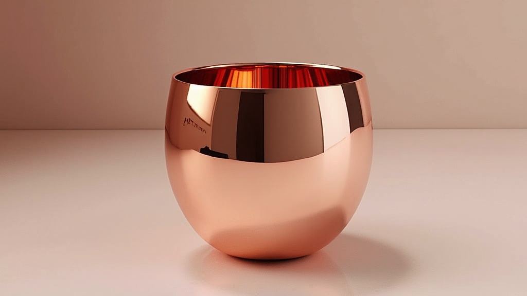 verre plastique rose gold